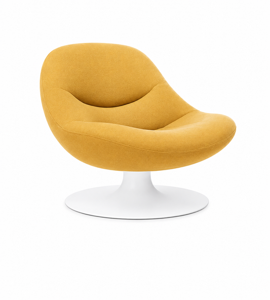 Geef deze ronde Geoffrey D. Harcourt fauteuil opnieuw comfort en uitstraling